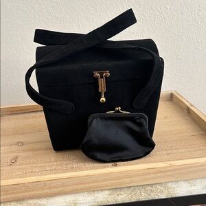 Elegant Vintage Black Women's Handbag Set